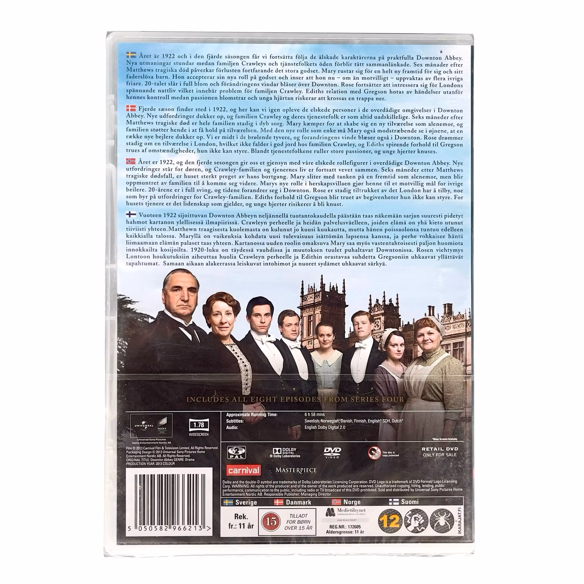 Downton Abbey - Series Four (Säsong 4) - Komplett Inplastad DVD box