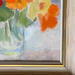 Signe Rydberg Jönsson (1906-1997) - Oljemålning på duk - Blomsterstilleben