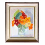 Signe Rydberg Jönsson (1906-1997) - Oljemålning på duk - Blomsterstilleben