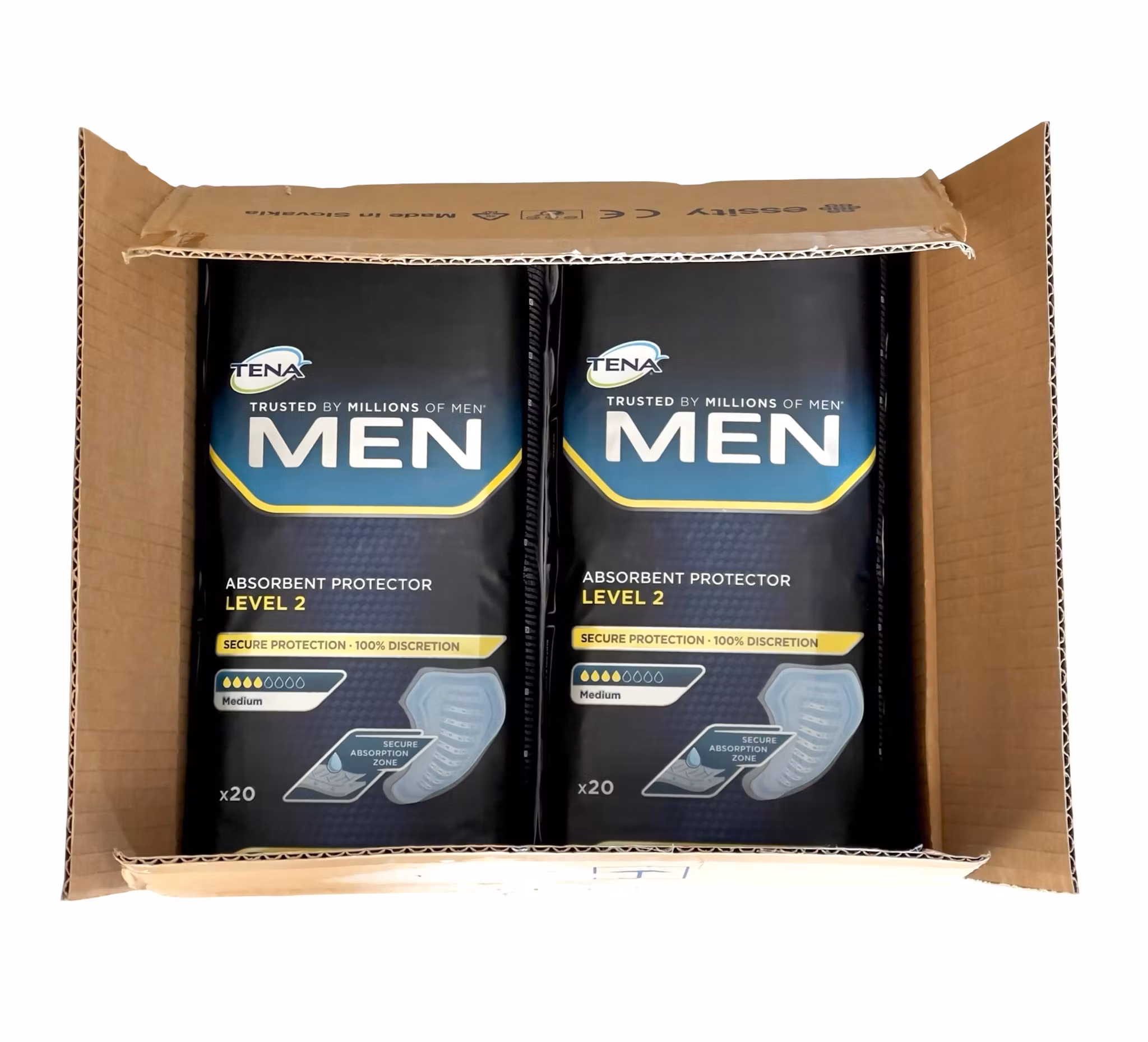 TENA Men Absorbent Protector Level 2 - 120 st - Nytt / Oöppnat