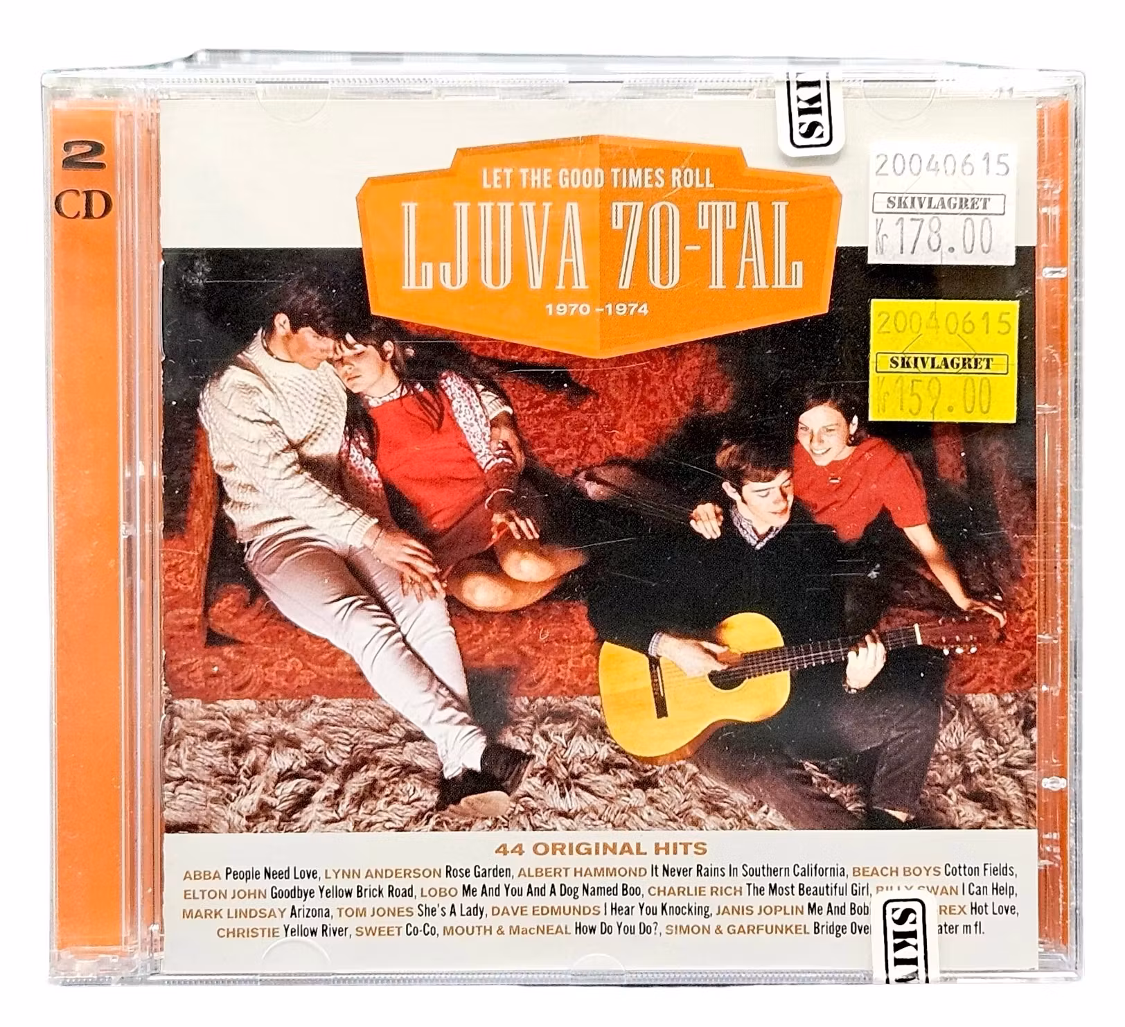 LJUVA 70-tal - Let The Good Times Roll - Inplastad 2 CD - 44 Original Hits