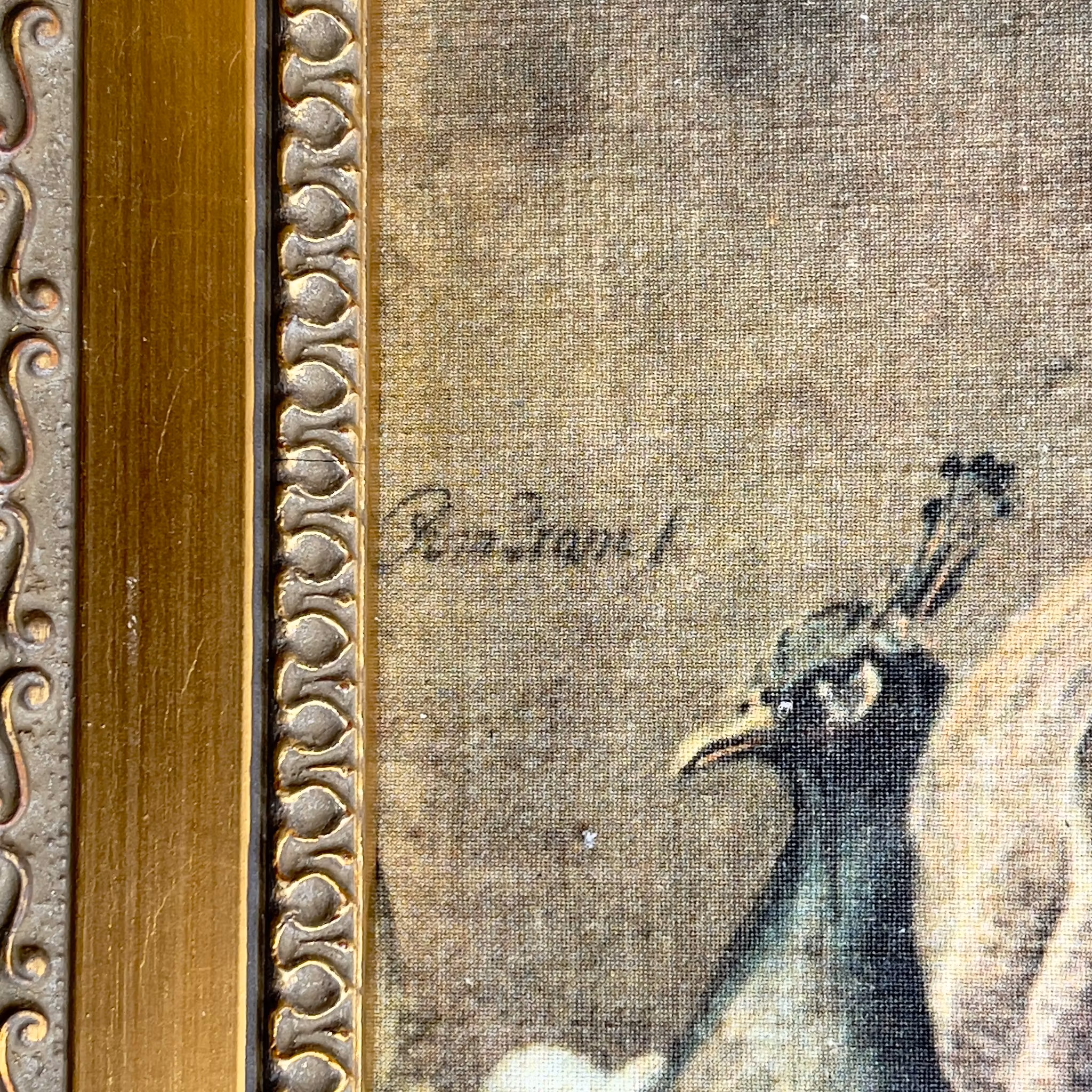 Rembrandt (1606-1669) - Självporträtt med Saskia - Inramad Konst reproduktion