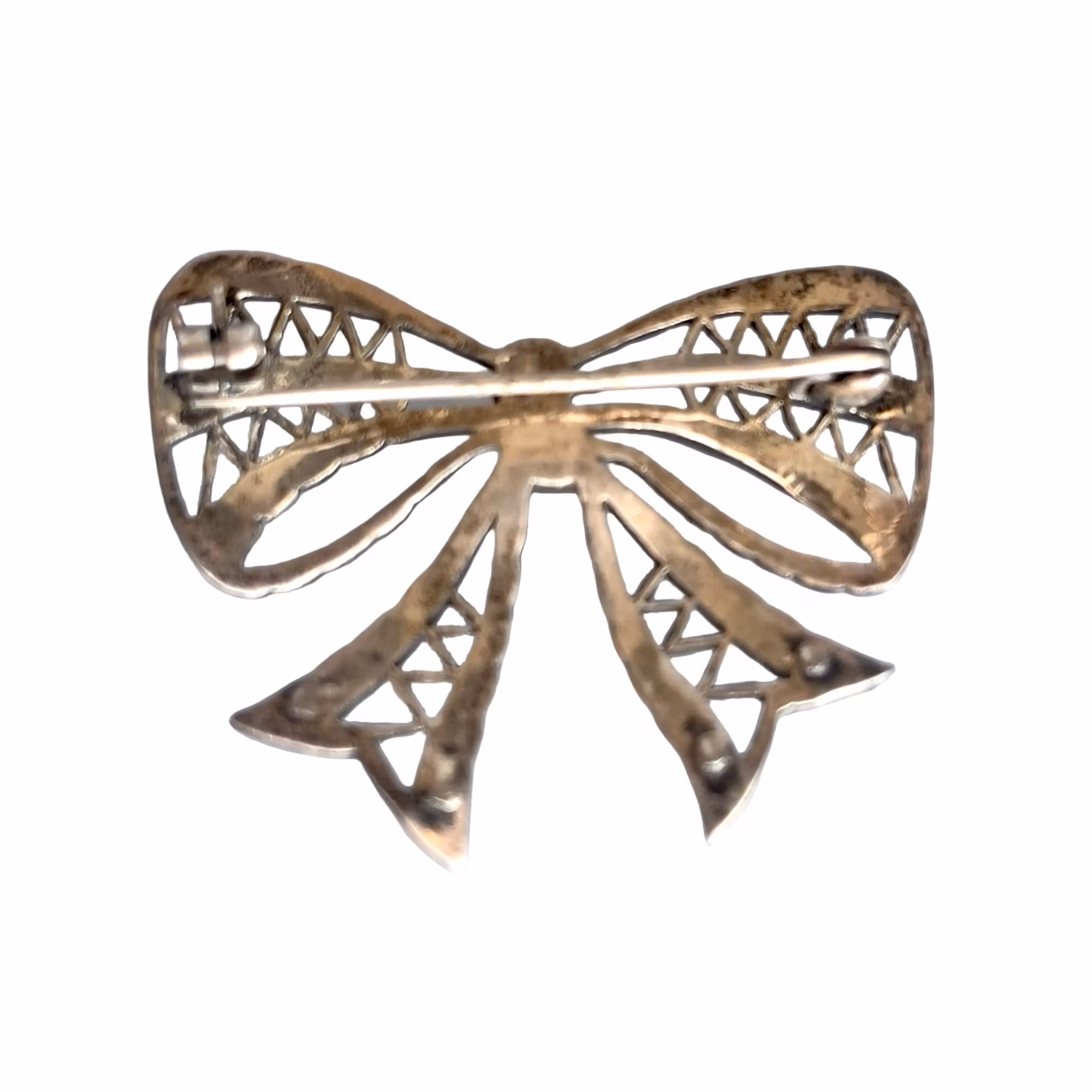 Art Deco inspirerad brosch i sterling silver 925 med markasiter - Rosettmotiv