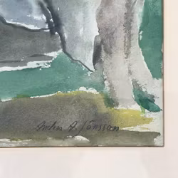Anders A. Jönsson (1907-2002) - Akvarell - Signert