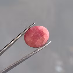 Naturlig rubin ca. 10,05 ct - Oval fasettslipt edelsten fra eldre smykker