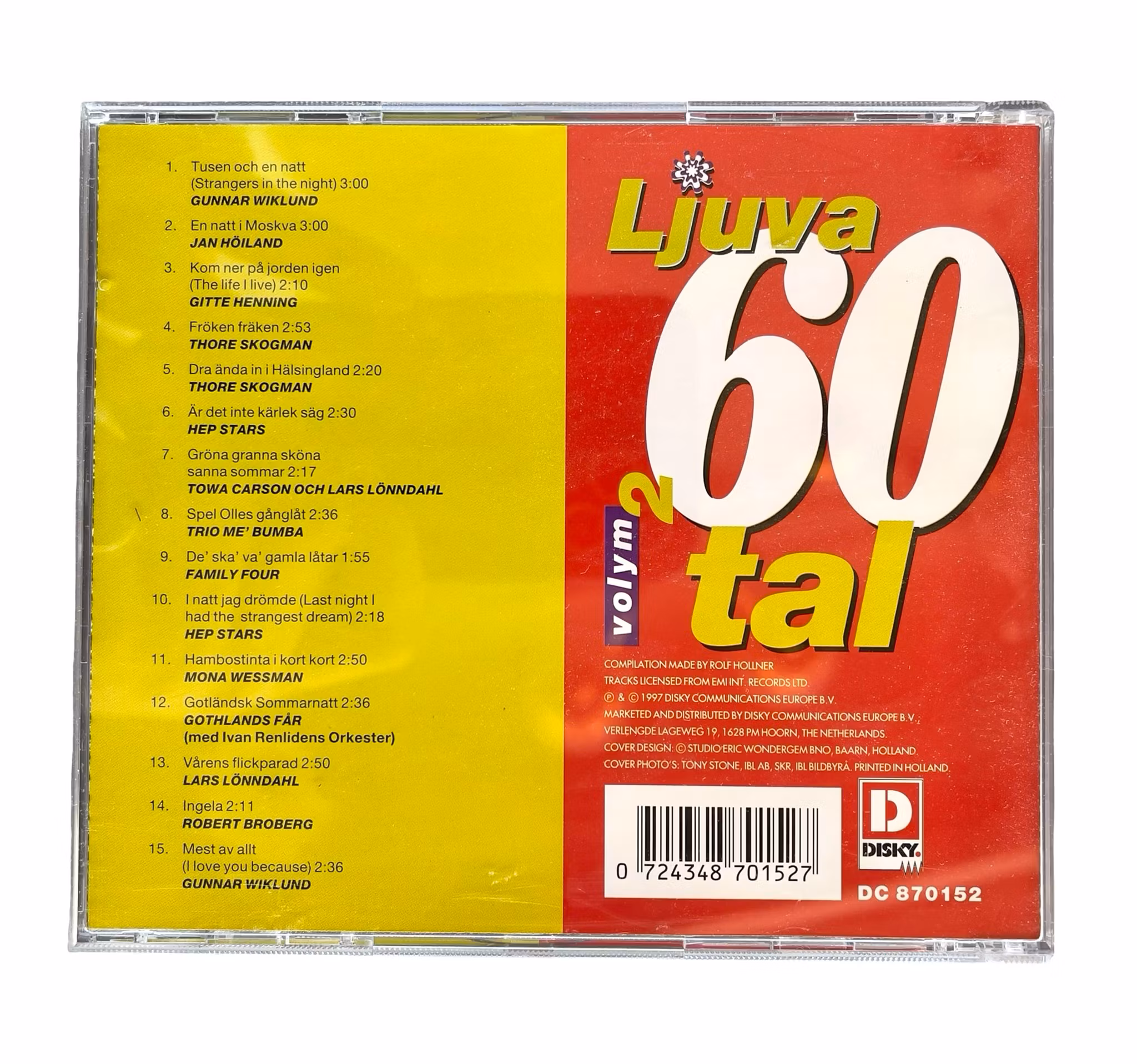 Ljuva 60-tal Vol. 2 - CD med svenska 60-tals favoriter