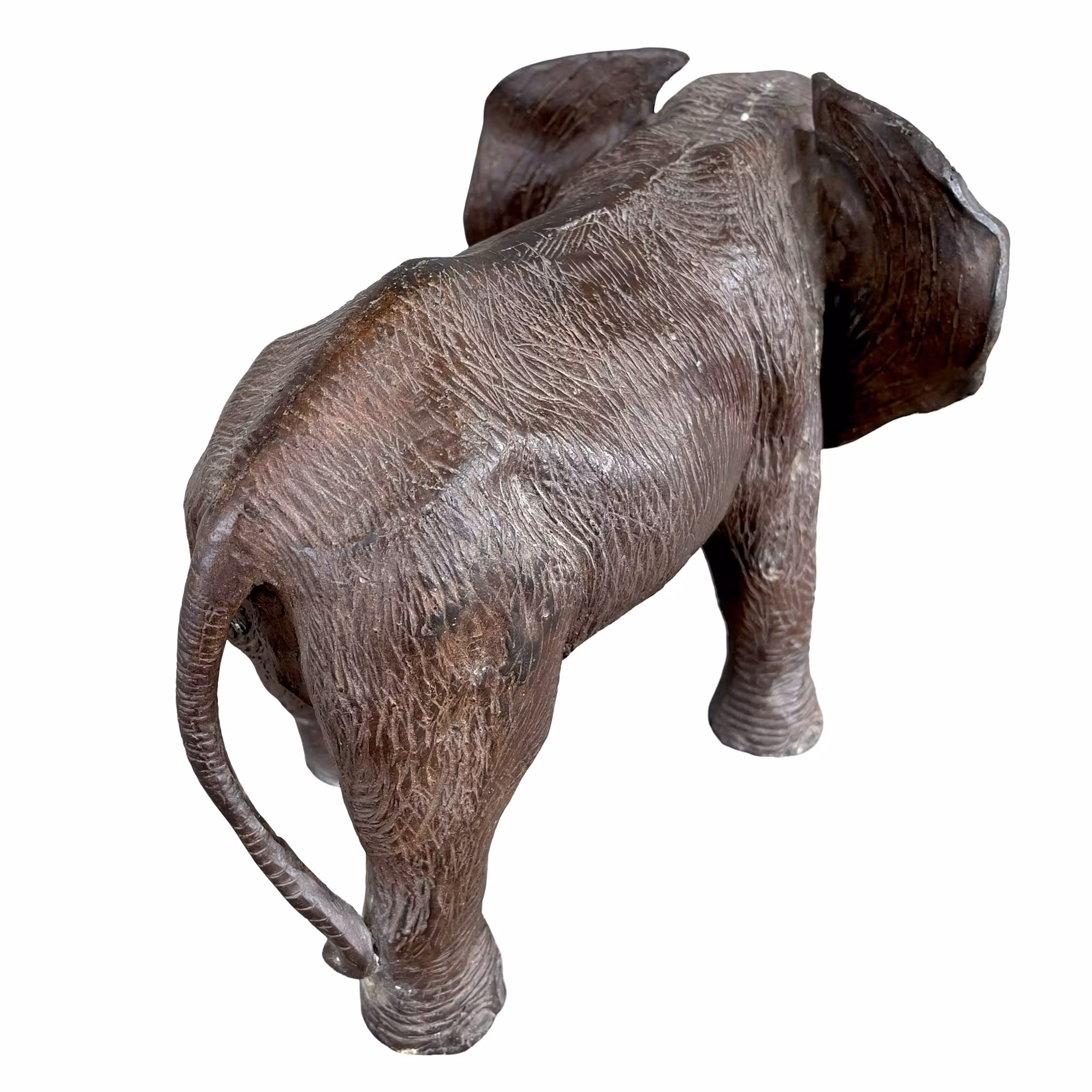 Antik kinesisk brons elefant - Magnifik original ålderspatina