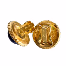 Pendientes Vintage Vendome Paris - Lapislázuli genuino