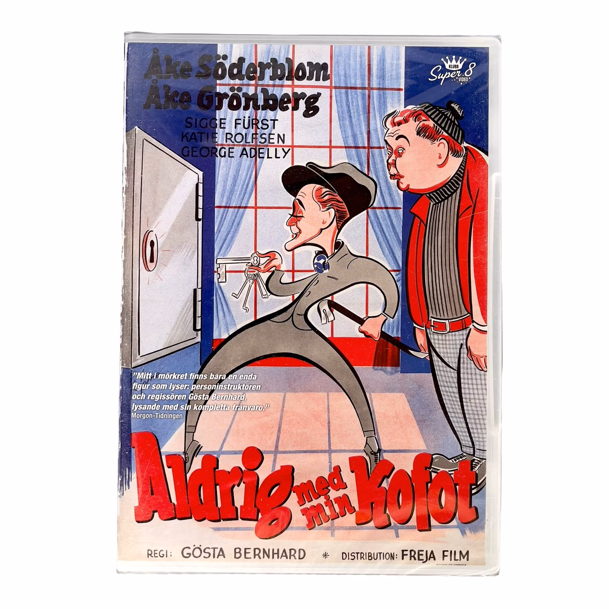 Aldrig med min kofot (1954) - Svensk Kultklassiker - Inplastad DVD - Åke Söderblom & Åke Grönberg