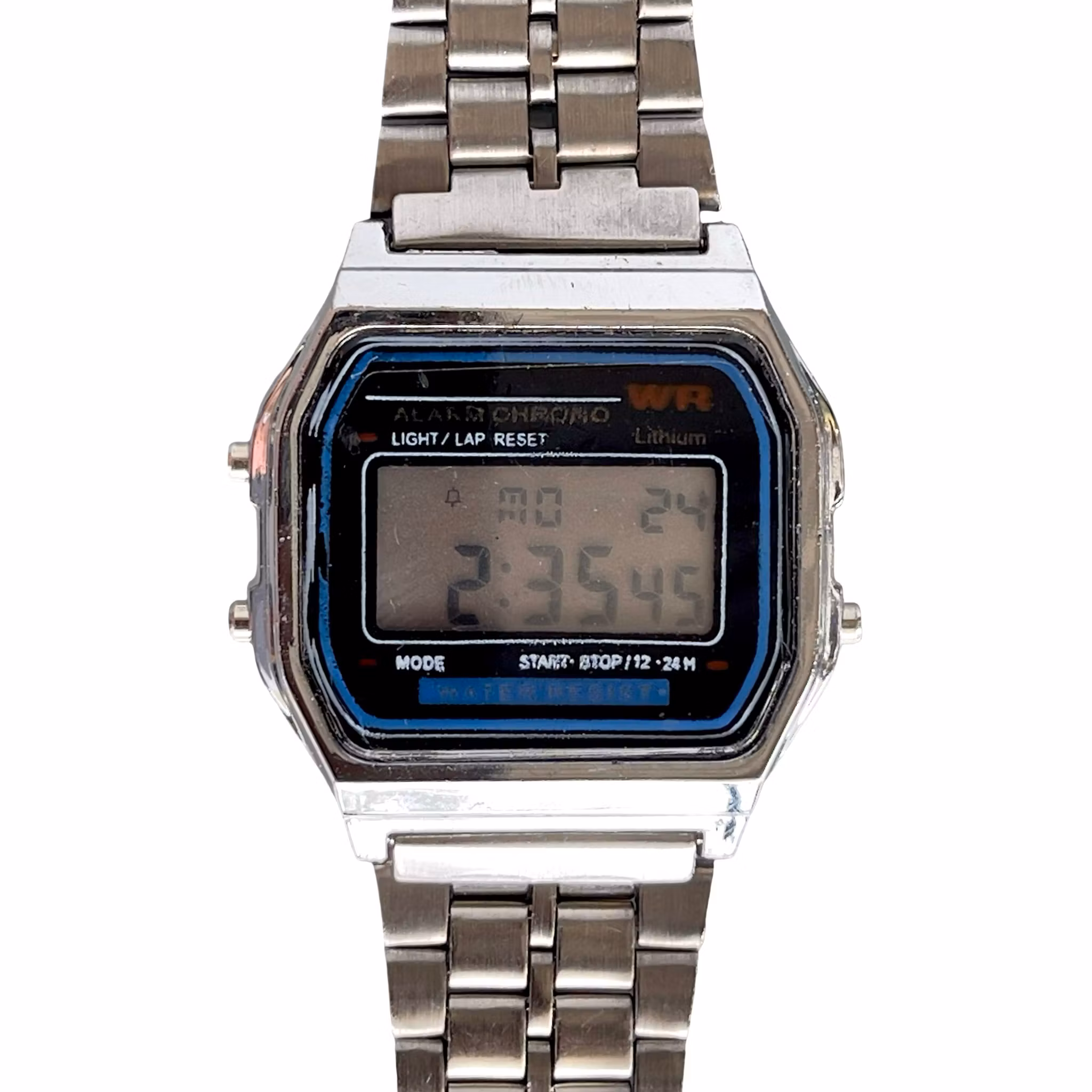 Vintage Digital Armbandsklocka WR Lithium - Retro 80-tal i fungerande skick