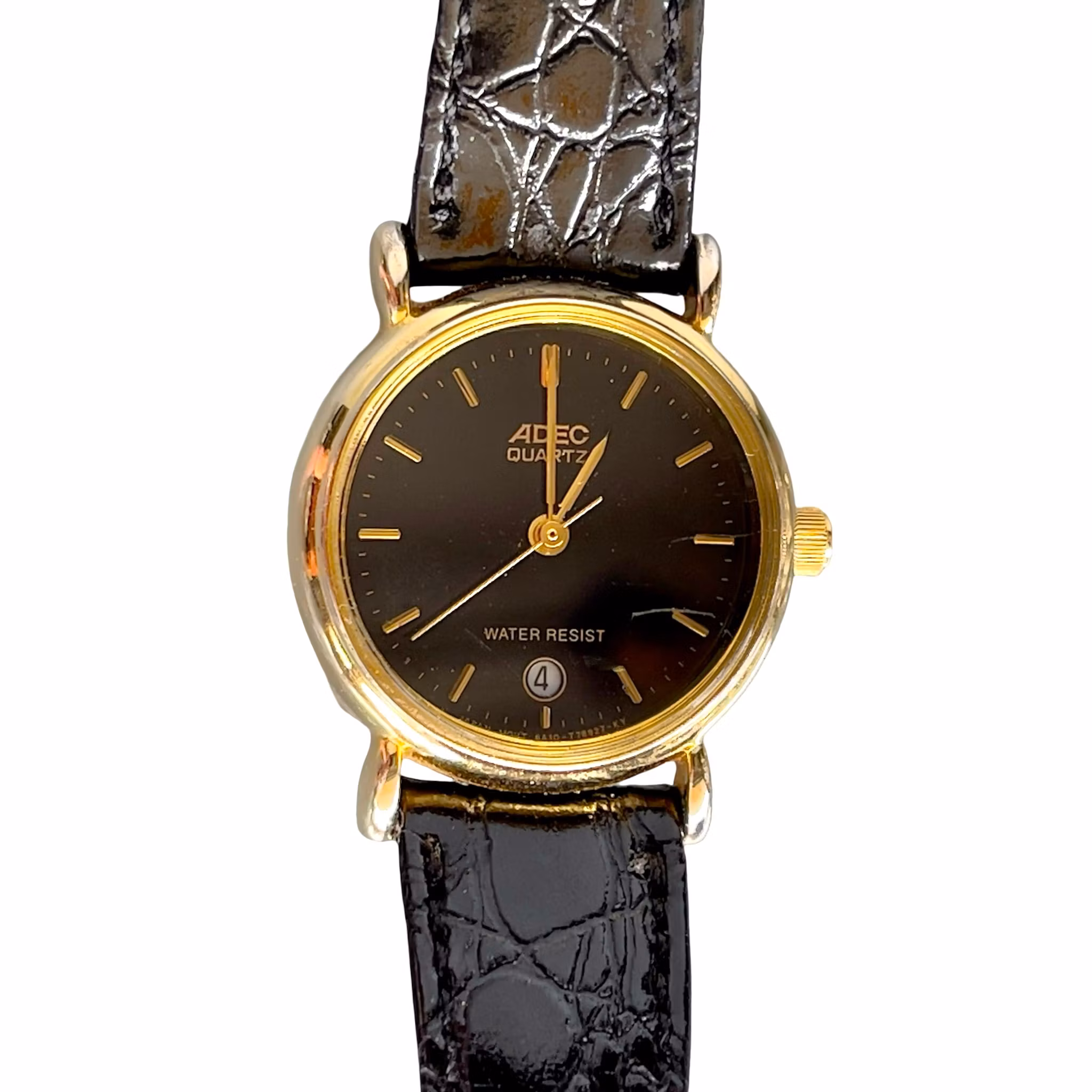 ADEC Quartz Damklocka - Elegant Vintage i Guldtonad Design