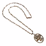 Gustaf Dahlgren & Co Malmö 1947 - Silver hänge 830 med Sterling kedja 925