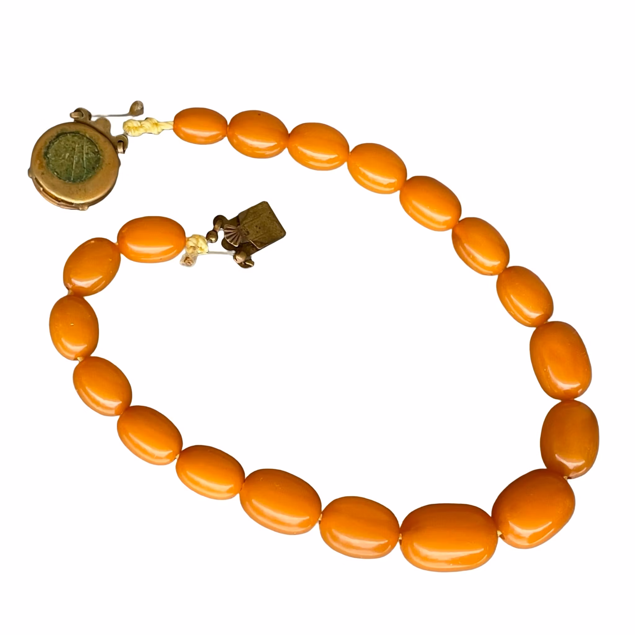 Antikt Bakelit collier Butterscotch - Germany