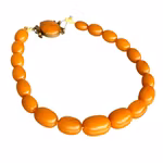 Antikt Bakelit collier Butterscotch - Germany