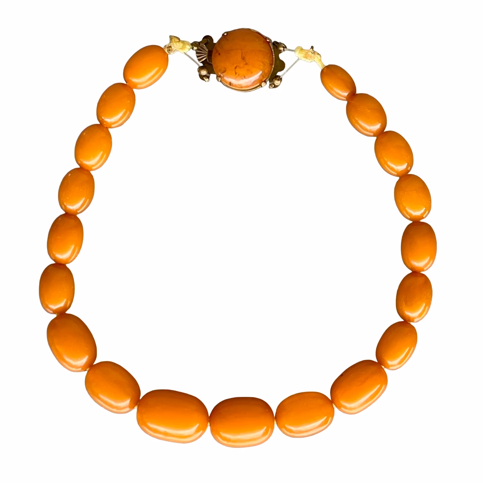 Antikt Bakelit collier Butterscotch - Germany
