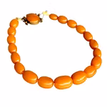 Antikt Bakelit collier Butterscotch - Germany
