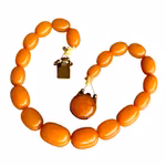 Antikt Bakelit collier Butterscotch - Germany