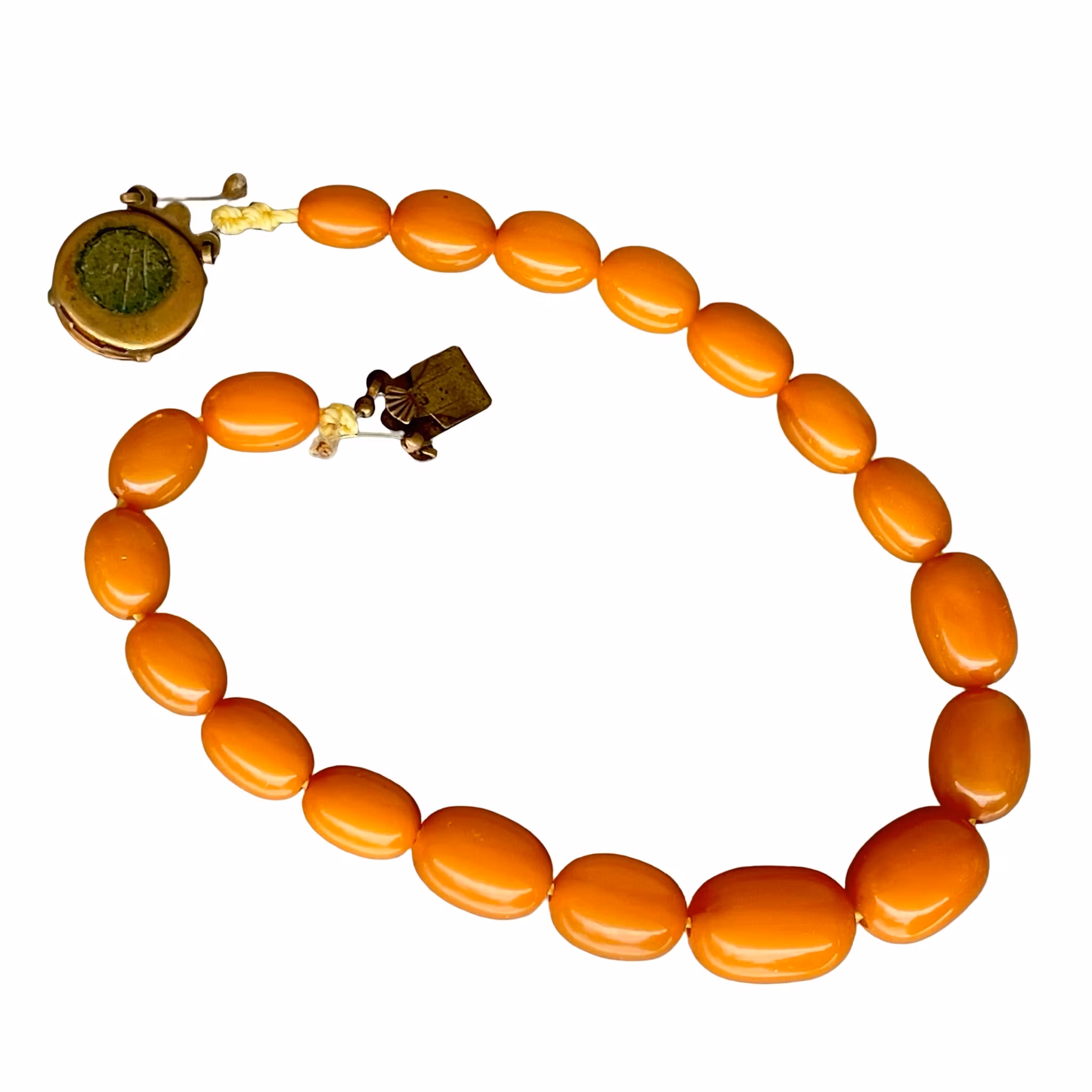 Antikt Bakelit collier Butterscotch - Germany