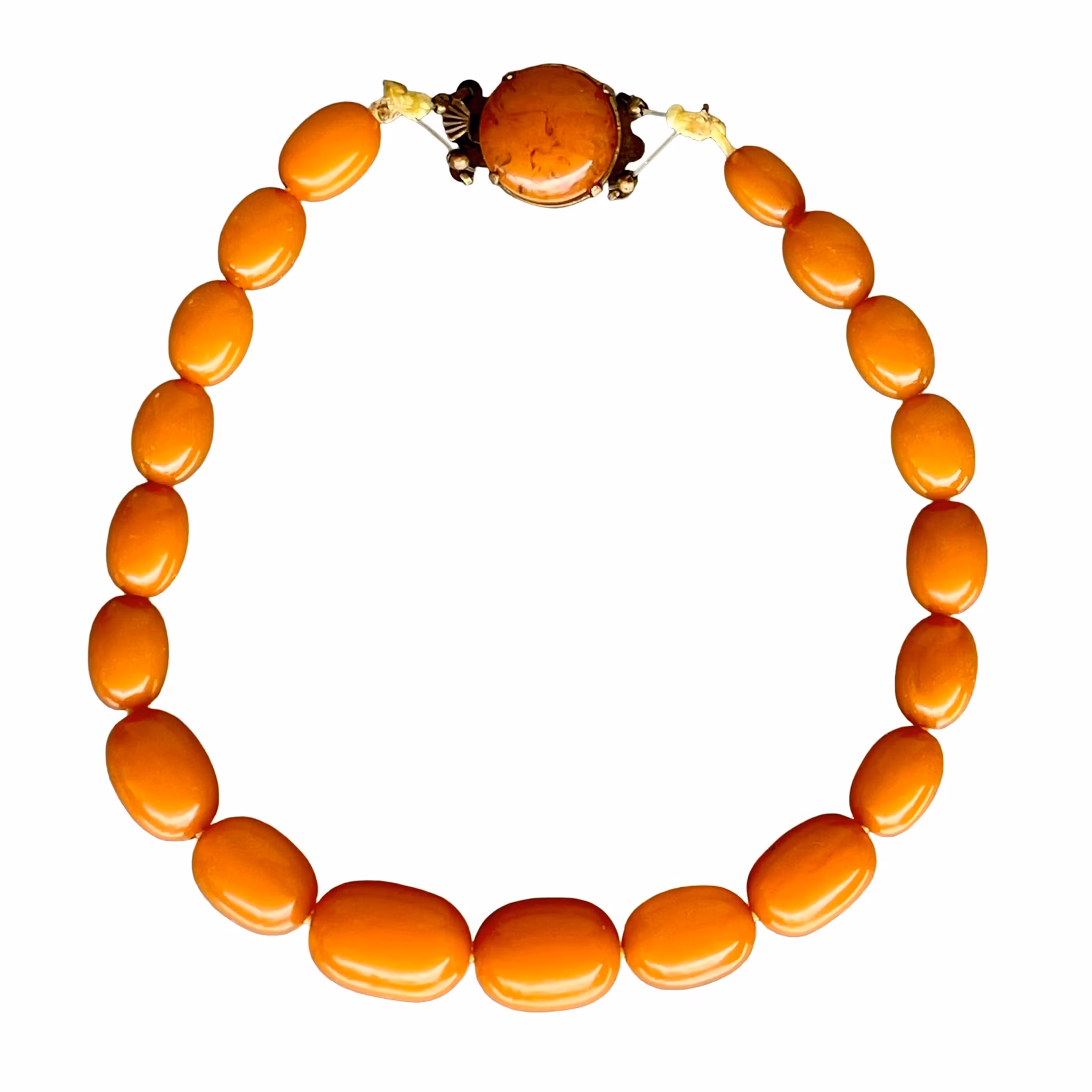 Antikt Bakelit collier Butterscotch - Germany