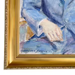 Anders A. Jönsson (1907-2002) - Oljemålning på duk - Porträtt av ung man