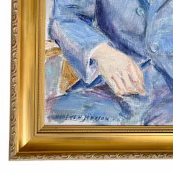 Anders A. Jönsson (1907-2002) - Oljemålning på duk - Porträtt av ung man