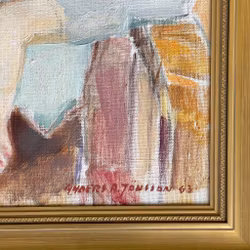 Anders A. Jönsson (1907-2002) - Oljemaleri på lerret - Portrett av en ung kvinne