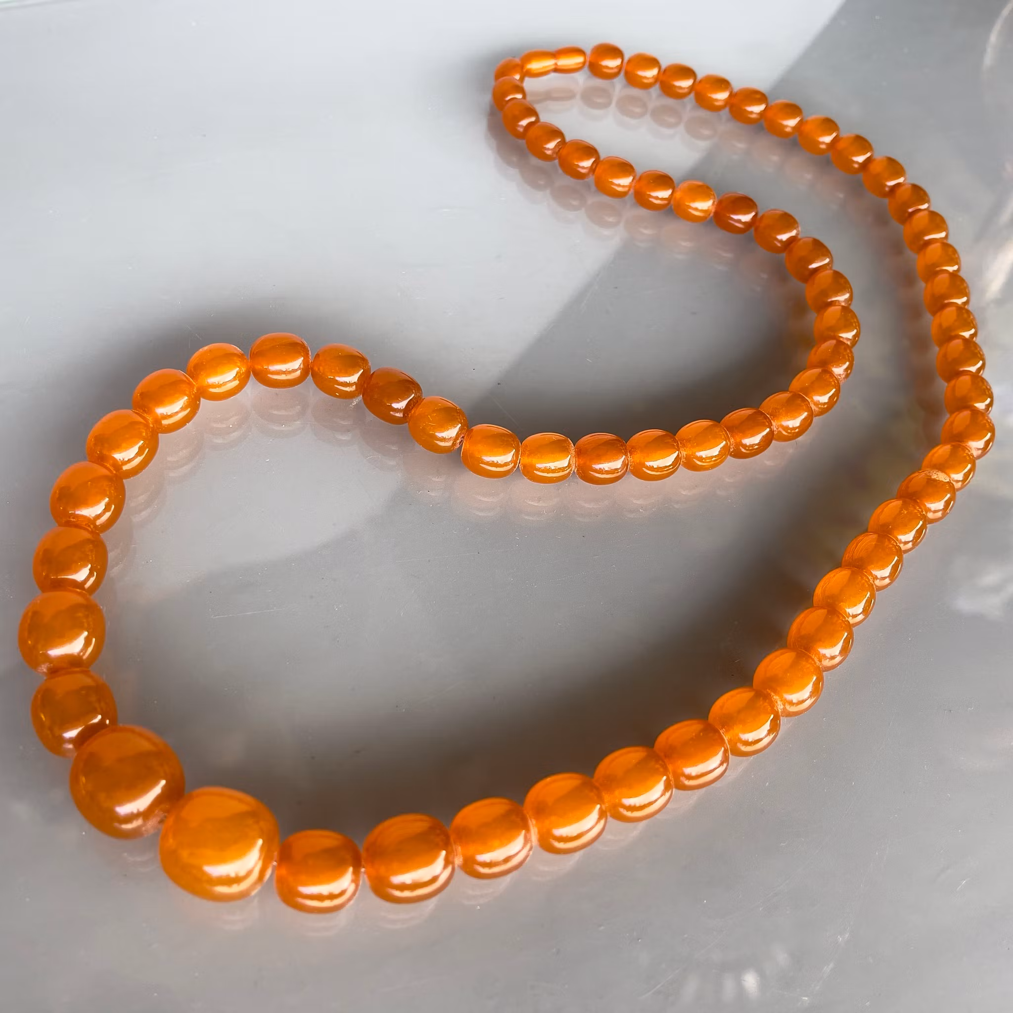 Exklusivt antikt bärnsten bakelit collier - Art Deco, ca 1920-1940
