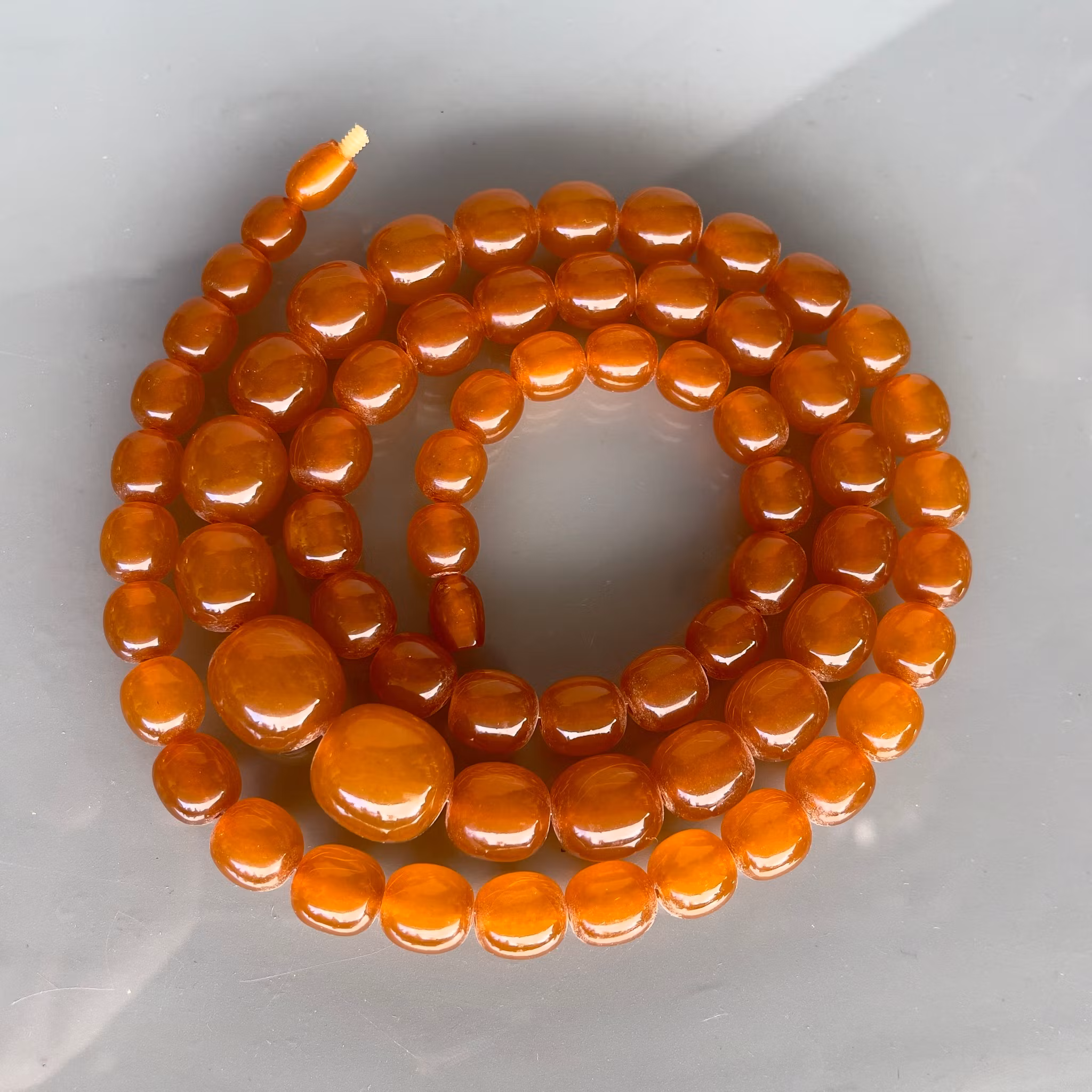 Exklusivt antikt bärnsten bakelit collier - Art Deco, ca 1920-1940