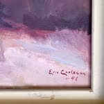 Eric Carlsson (1948) - Sittende kvinnelig naken - Oljemaleri på panel