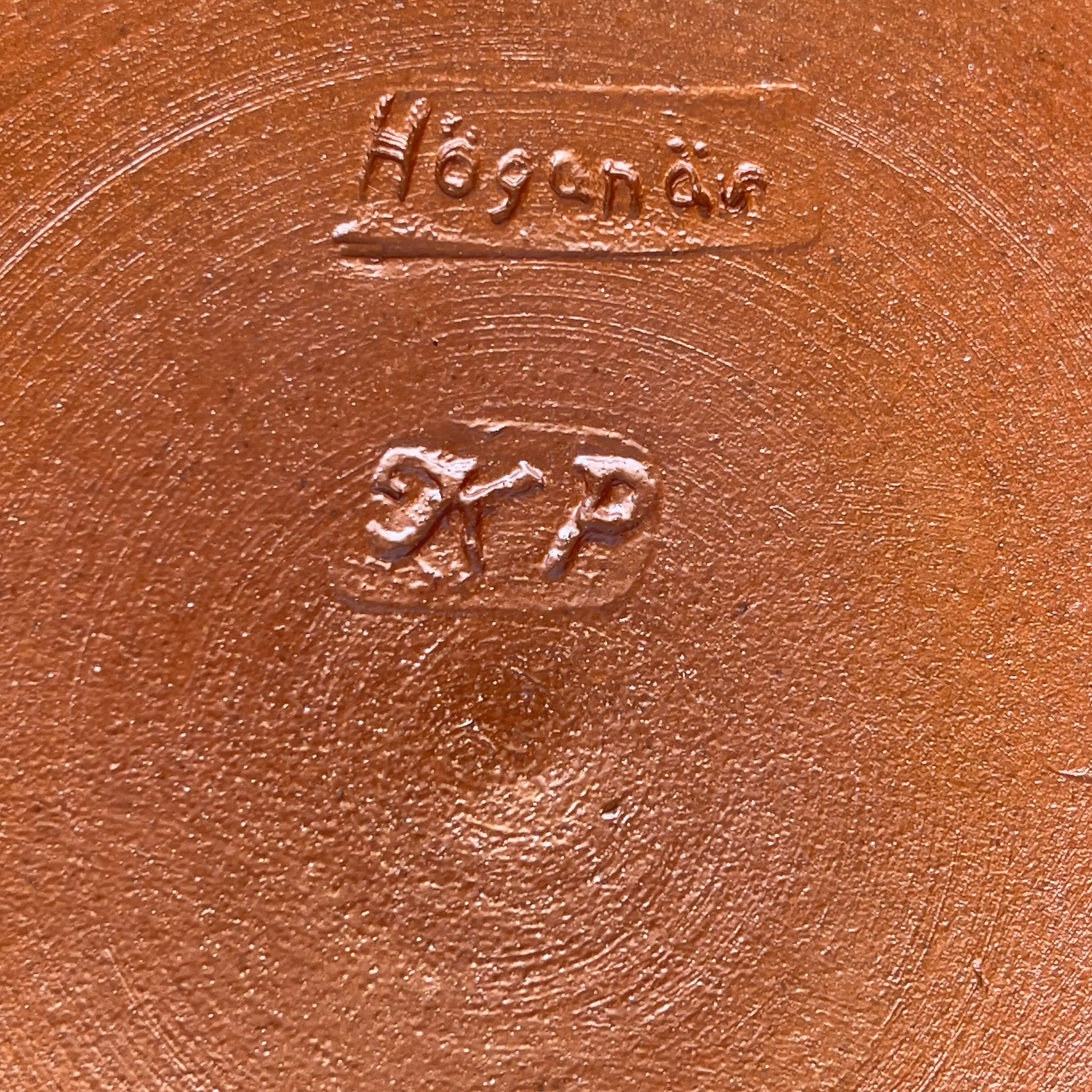Karl Persson, Höganäs - Keramik väggtallrik - Reliefmotiv - Svensk stengods design