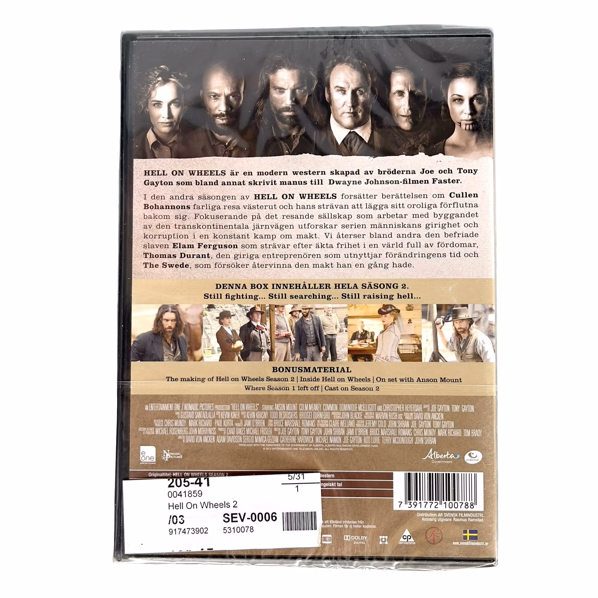 Hell on Wheels - Säsong 2 (DVD, 3 Disc) - Inplastad