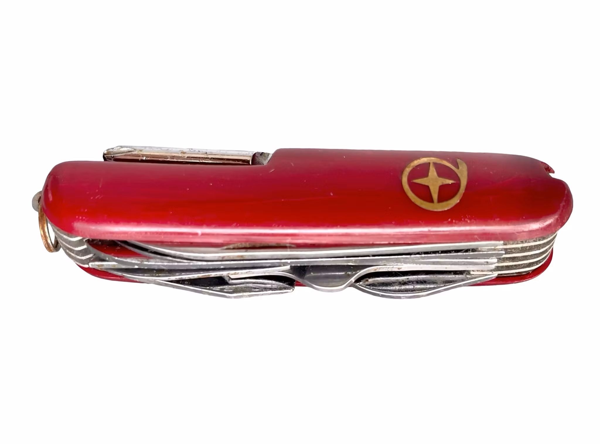 Multifunktions kniv / Fickkniv med flera verktyg - Vintage röd modell