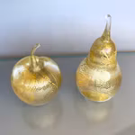 Isle of Wight Studio Glass - Coffret exclusif avec pomme et poire en verre soufflé à la main