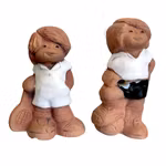 JIE Gantofta - Couple de sportifs, tennis et football - Figurines en céramique charmantes - Suède