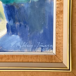 Signe Rydberg Jönsson (1906–1997) – Ölgemälde auf Holz – Rosen in einer Vase