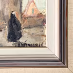 Knut Norman (1896–1977) – Ölgemälde auf Holz – Stadtmotiv