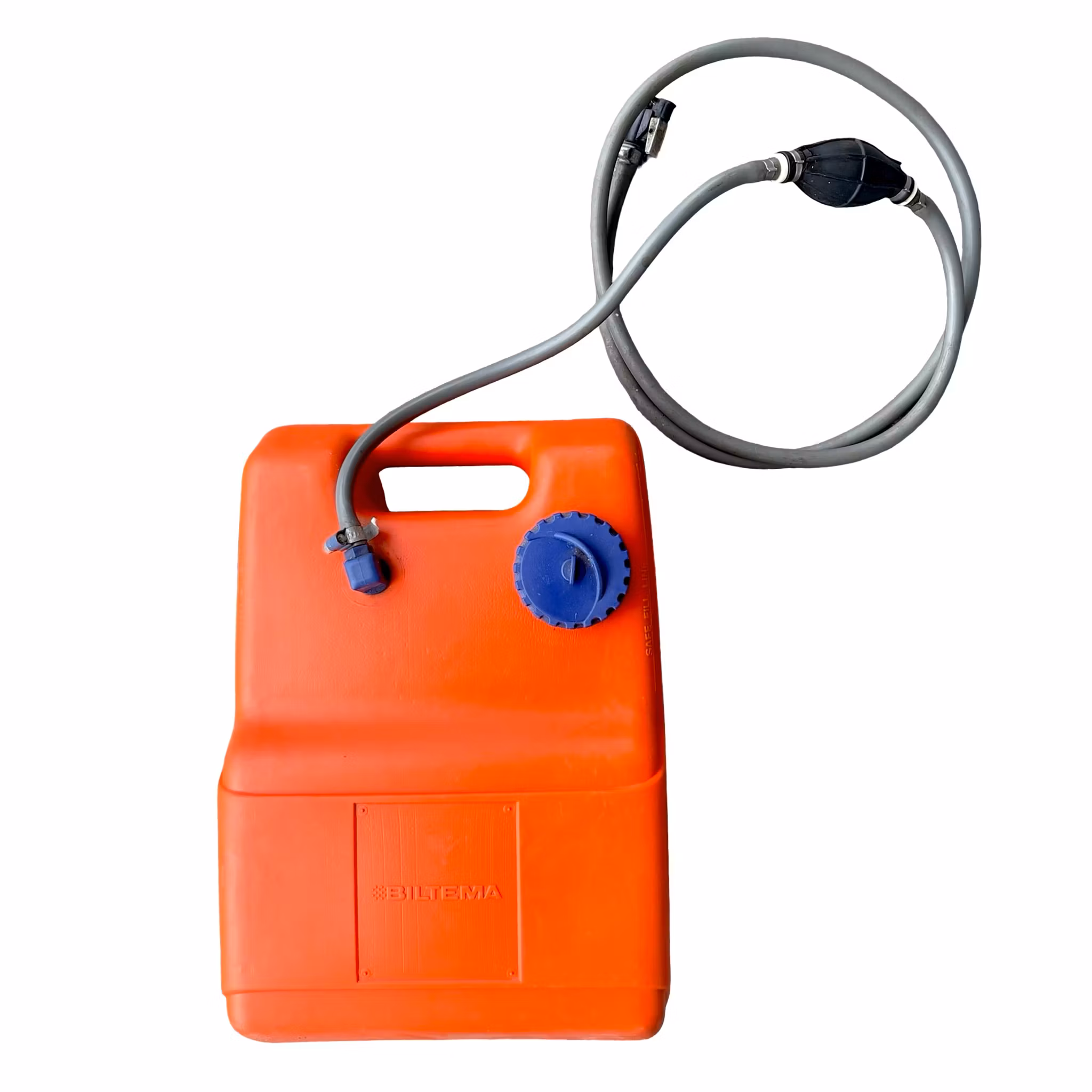Bärbar bränsletank 12 liter - Biltema / Can Marine Plastics - Bränsleslang och primerpump
