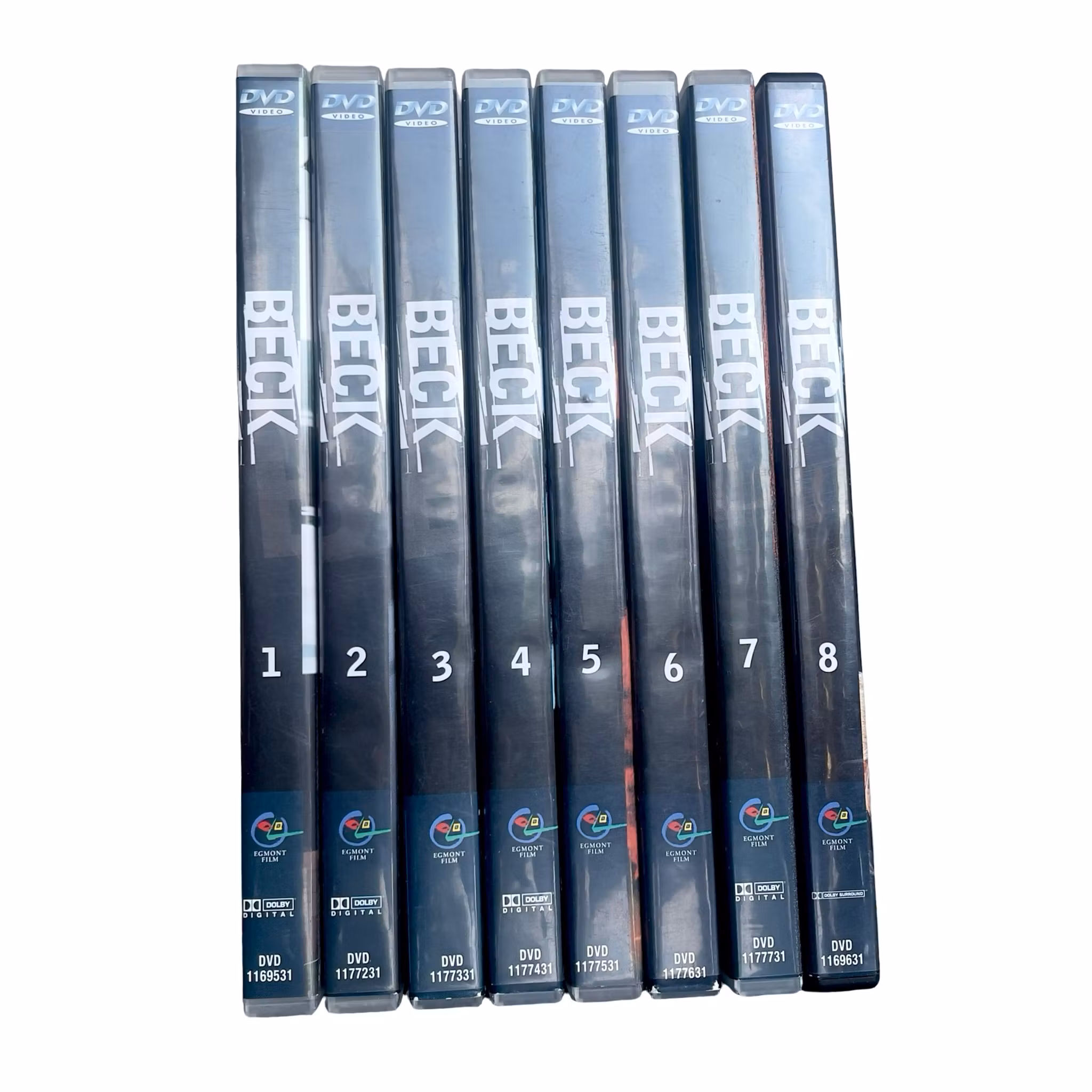Beck DVD samling - 8 filmer med Peter Haber & Mikael Persbrandt - Svensk kriminal klassiker
