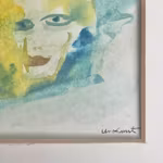 Uno Ernst (1919-2010) - Akvarell - Abstrakt porträtt