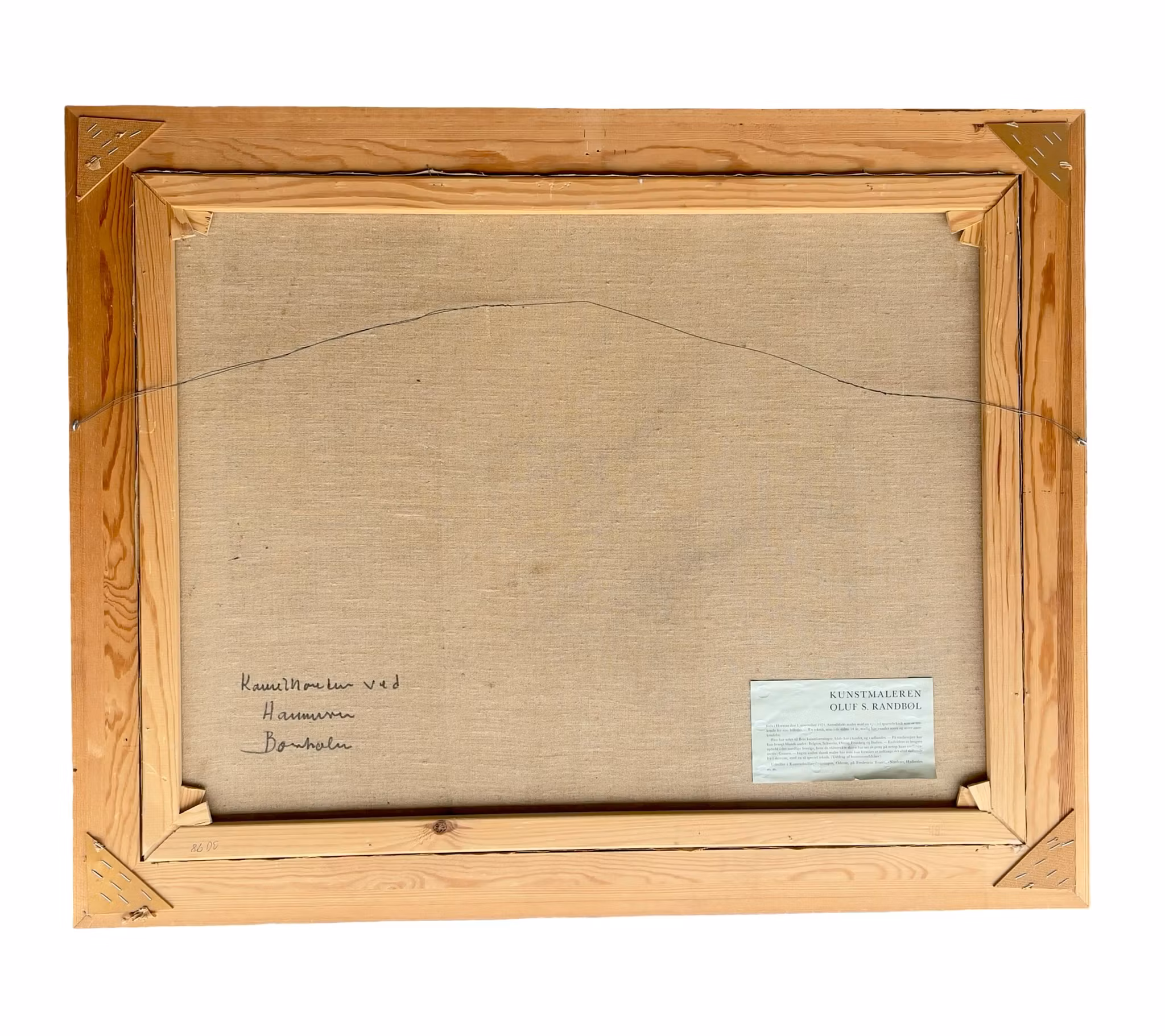 Oluf S. Randbøl (1921-1991) - Oljemålning på duk - Ved Hammeren, Bornholm
