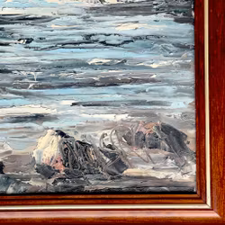 Oluf S. Randbøl (1921-1991) - Öljymaalaus kankaalle - Ved Hammeren, Bornholm