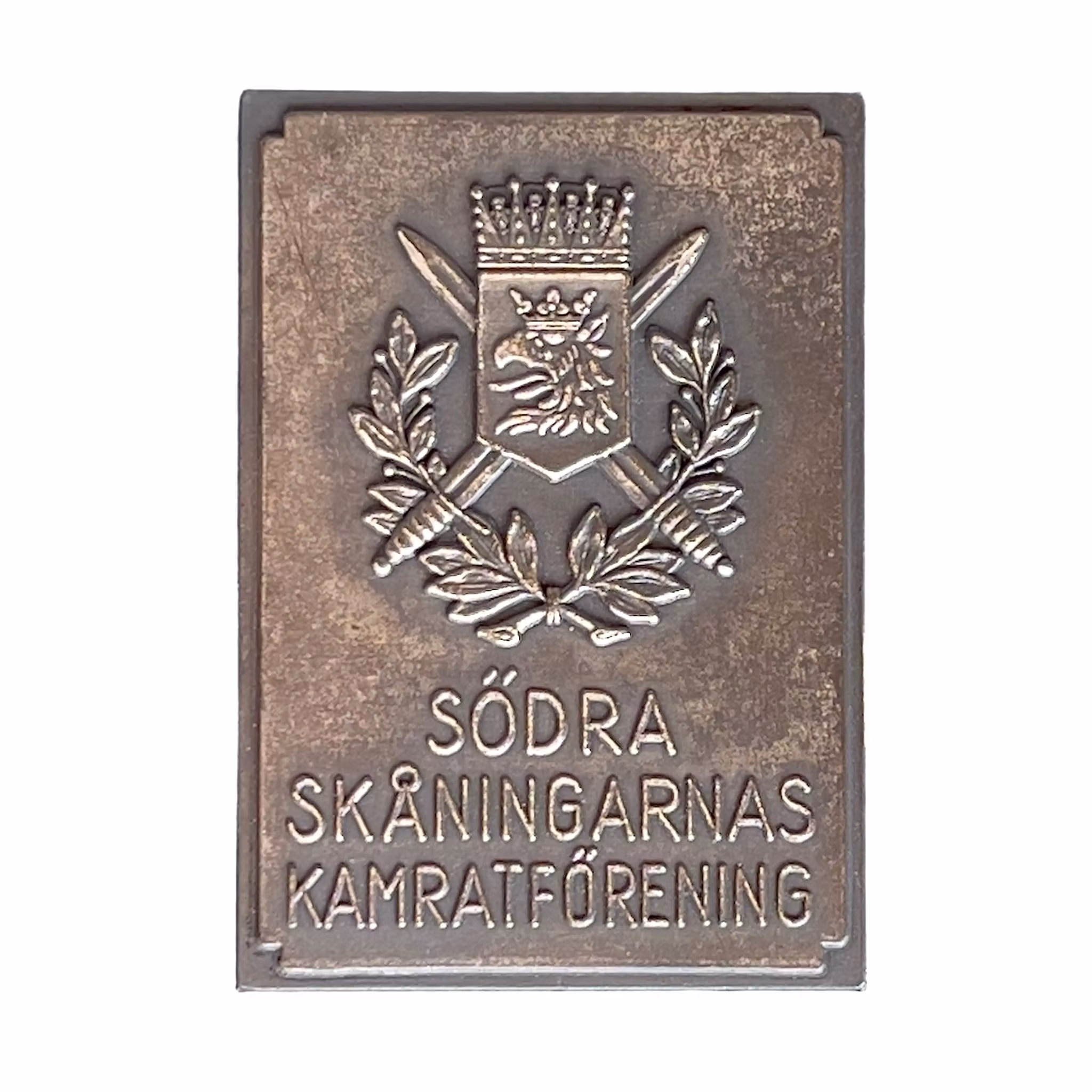 Södra Skåningarnas Kamratförening - Minnesplakett/Medalj i originaletui (1956)