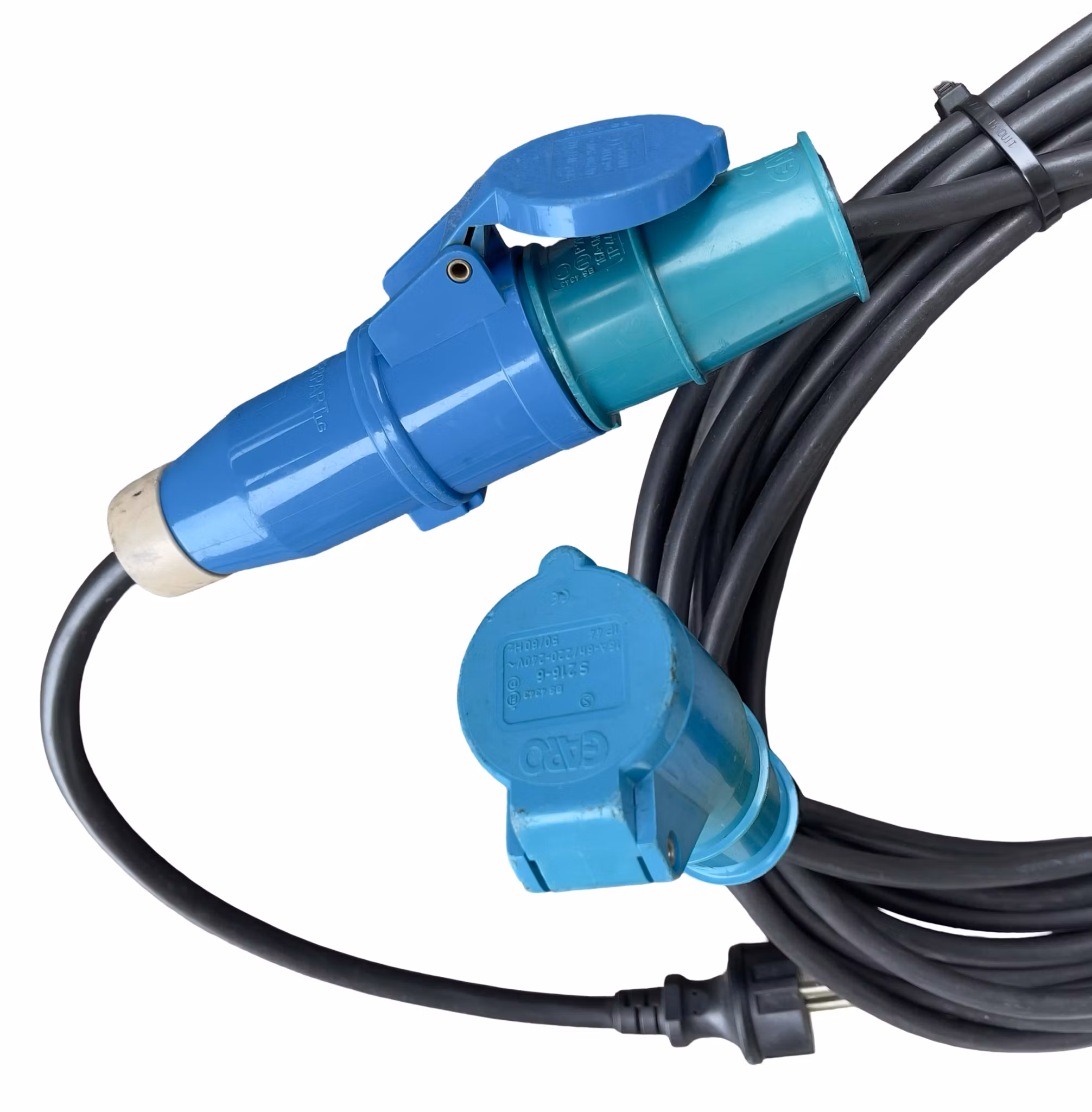 Semko H.A.R. Förlängnings kabel CEE 16A 230V - 3G 1,5 mm² med extra uttag