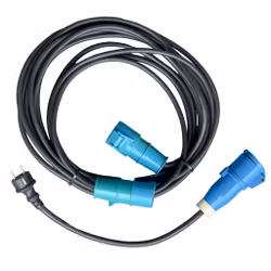 Semko HAR Verlängerungskabel CEE 16A 230V - 3G 1,5 mm² mit zusätzlicher Steckdose