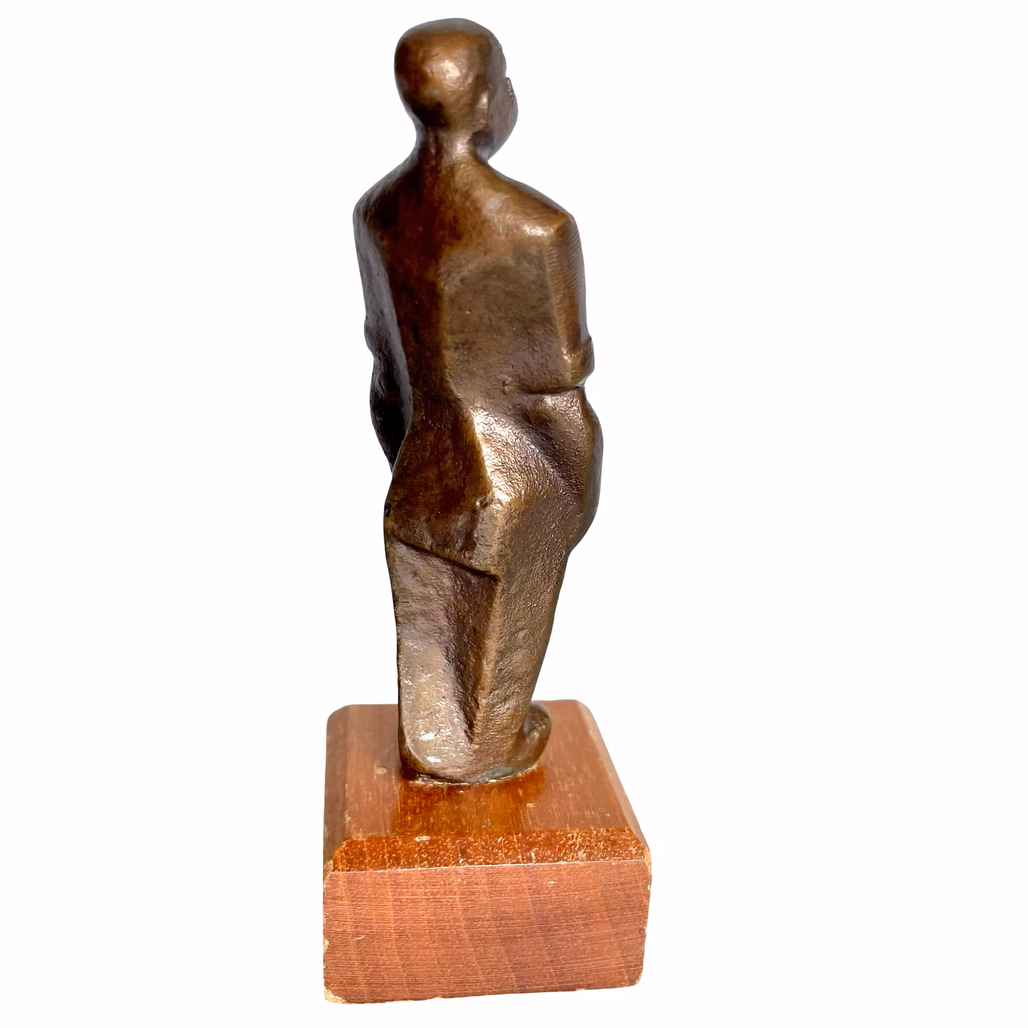 Axel Olsson (1919-2001) - Brons skulptur på träsockel - Signerad