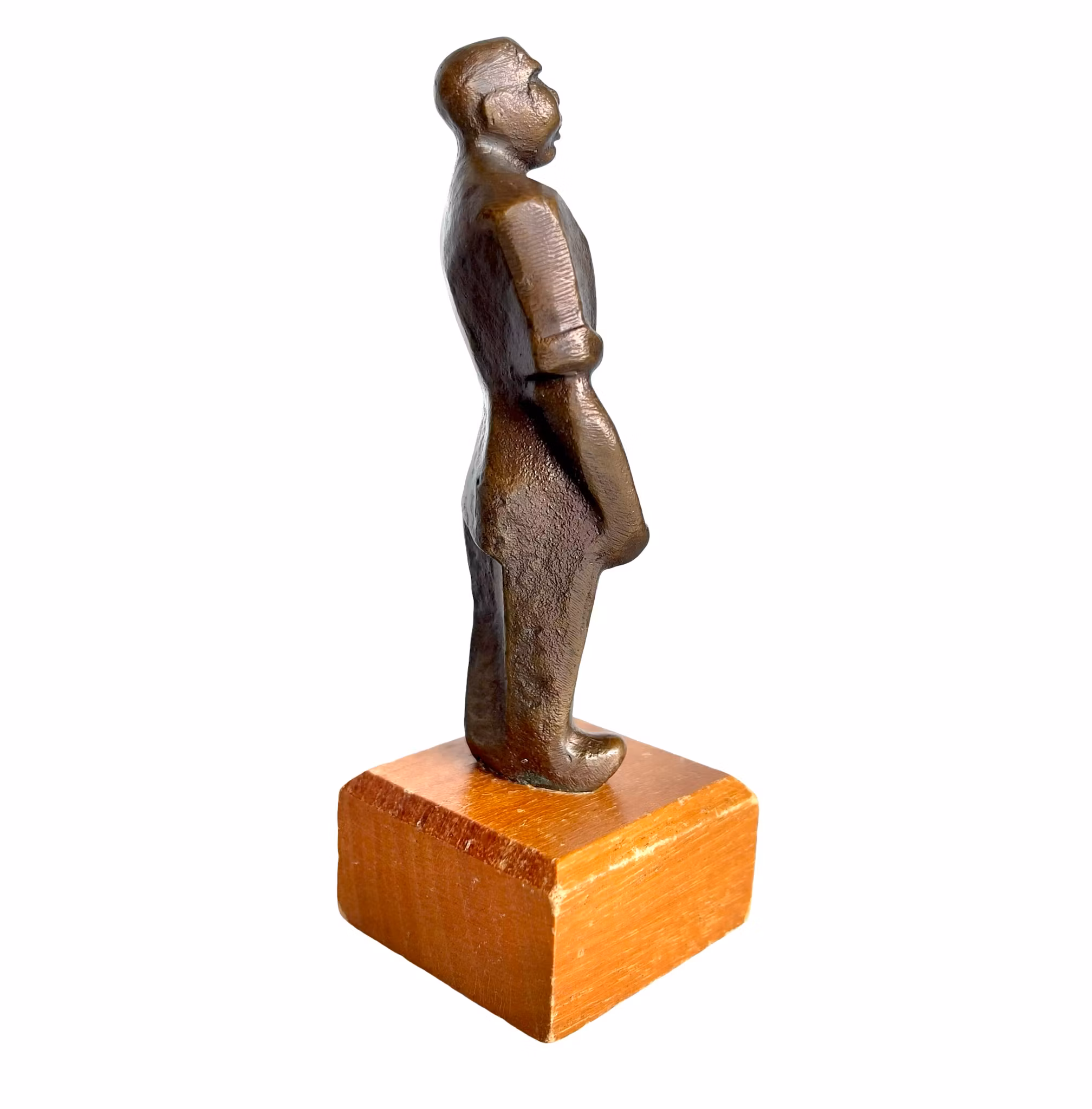 Axel Olsson (1919-2001) - Brons skulptur på träsockel - Signerad