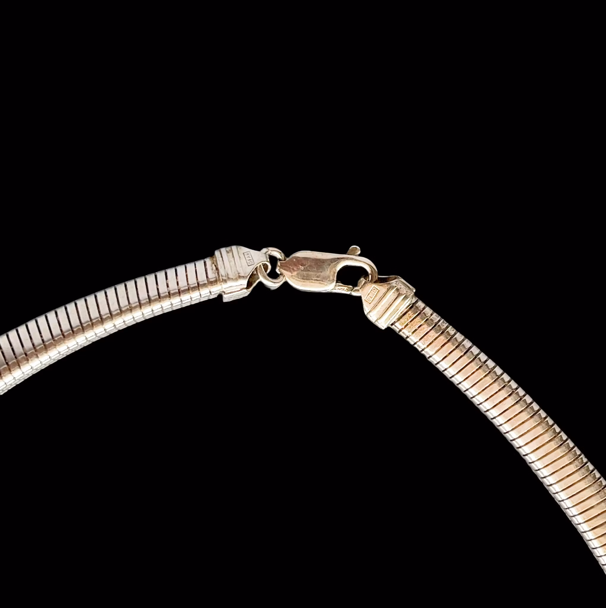 Ormlänk Halsband i sterling silver 925 - GFAB - Snake Chain