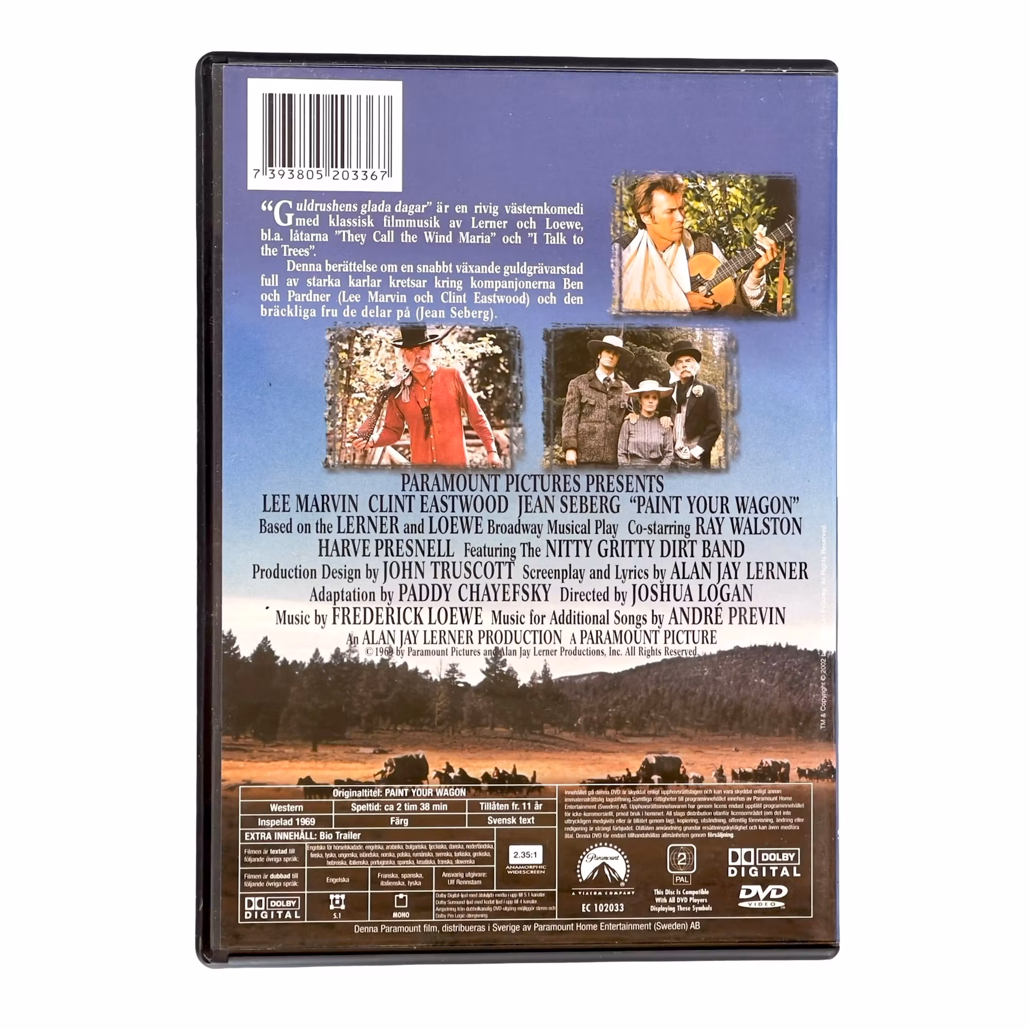 Guldrushens glada dagar (Paint Your Wagon) - DVD - Clint Eastwood & Lee Marvin