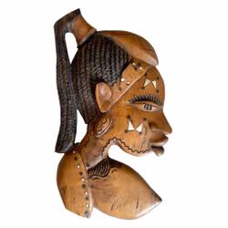 Oudere, met de hand gesneden Afrikaanse wandsculpturen - Man & Vrouw