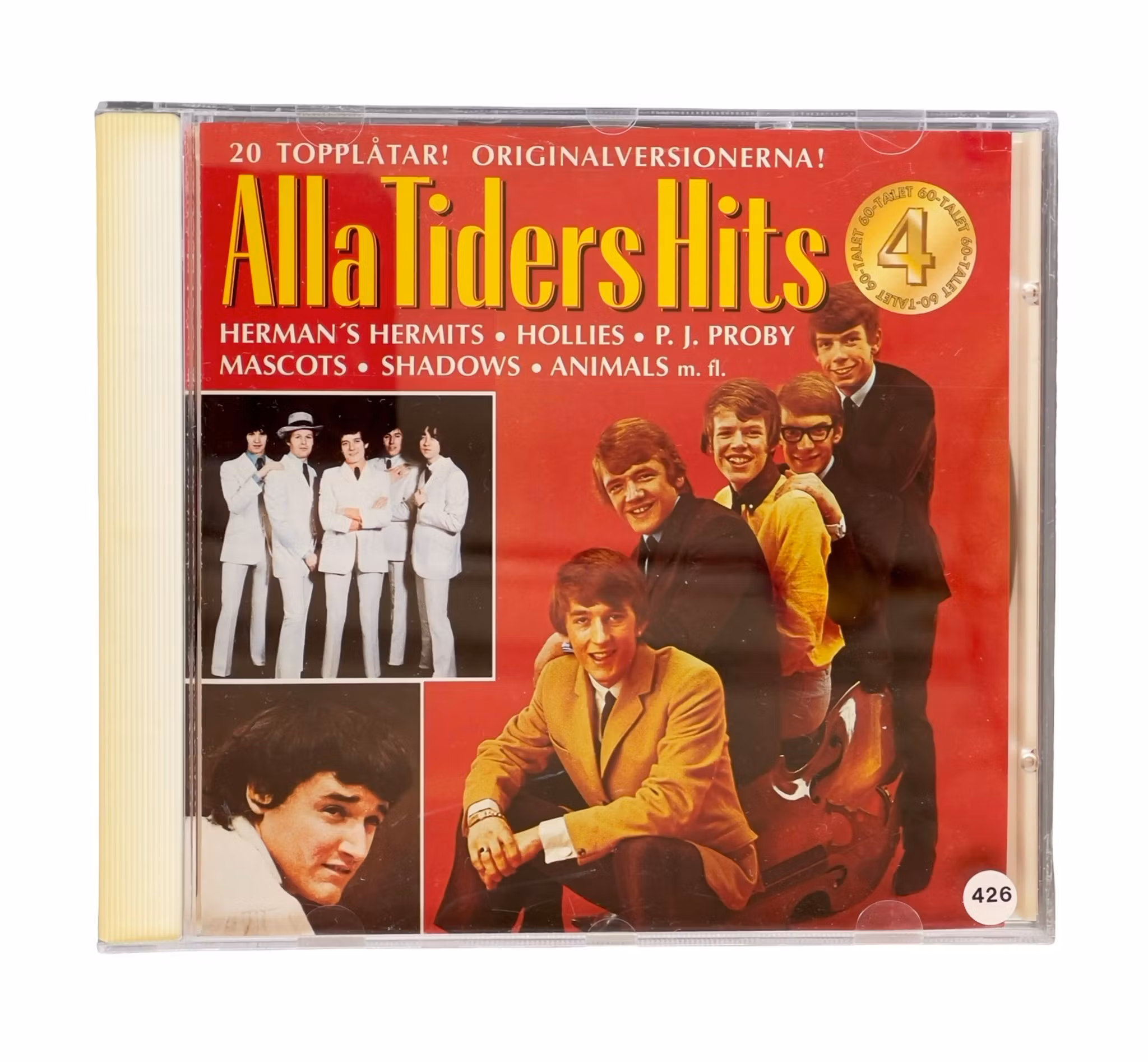 Alla Tiders Hits 4 - Original versionerna (CD) - 20 Topplåtar från 60-talet